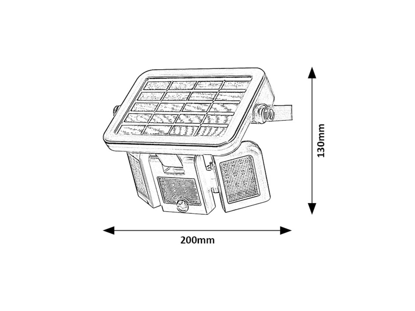 lampa solara Lihull LED 9,6, negru