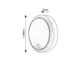 Aplica Hitura LED 15, alb