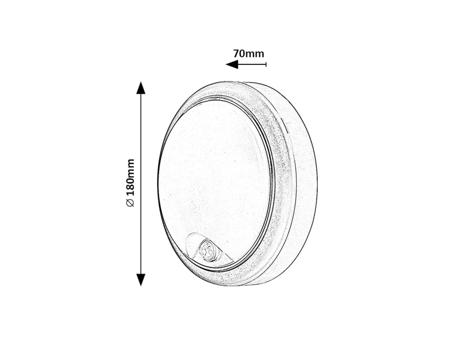 Aplica Hitura LED 15, alb