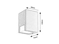 Aplica Cernon GU10 1x MAX 7, negru