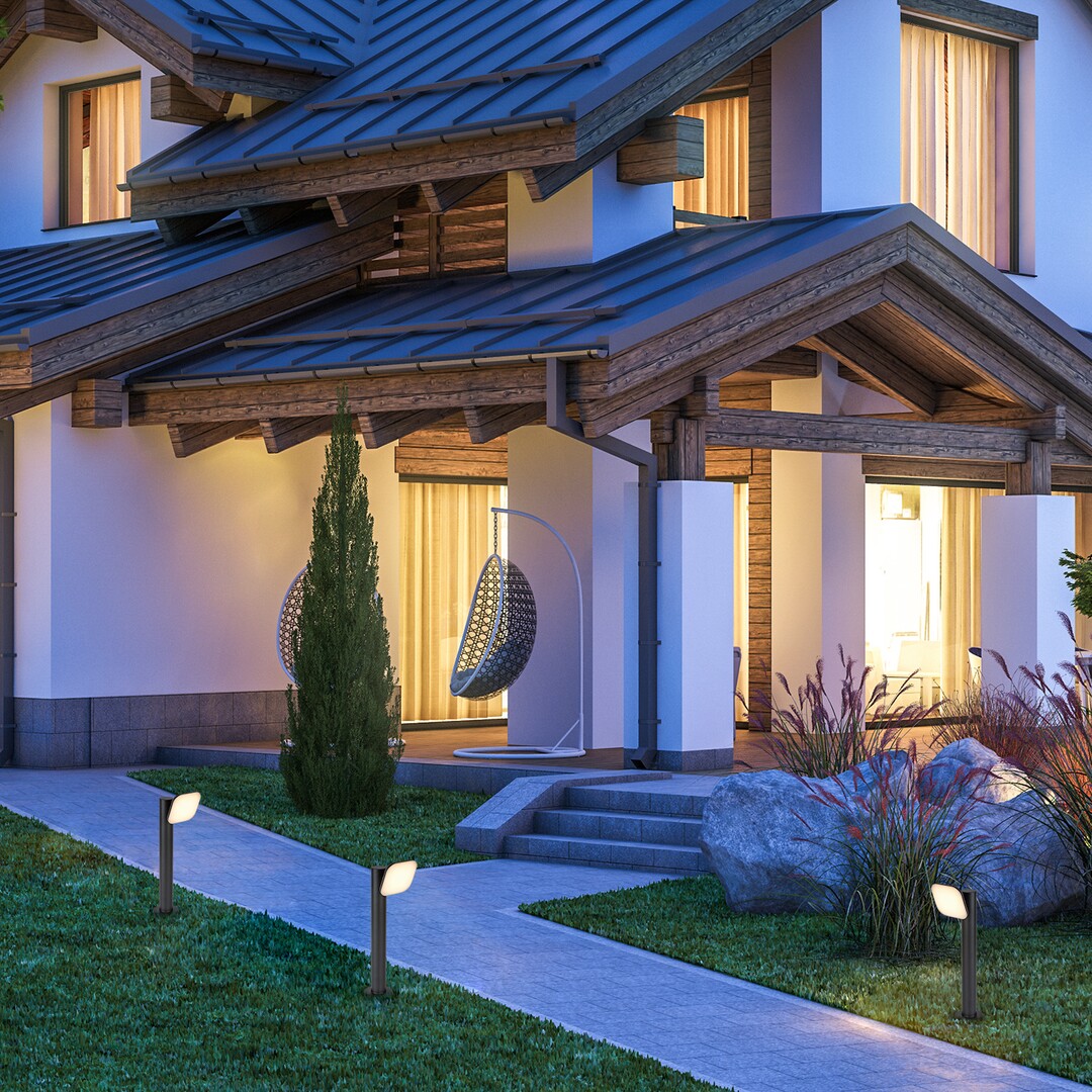 stalp exterior Odiel LED 12, negru