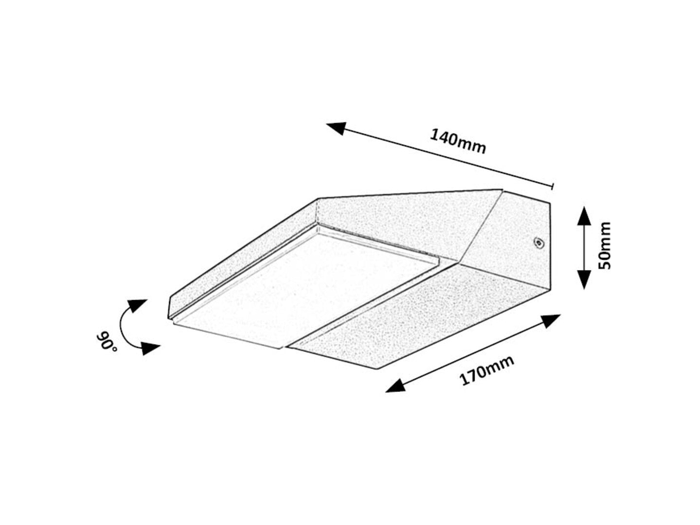 Aplica Senica LED 13, negru