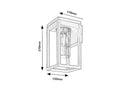 Aplica Zernest E27 1x MAX 15, negru