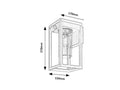 Aplica Zernest E27 1x MAX 15, negru