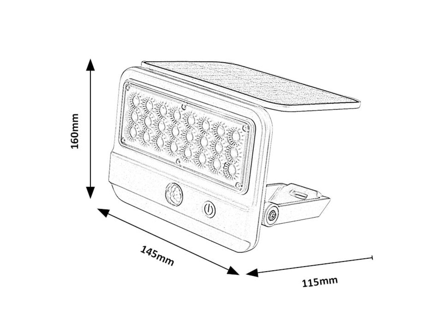 lampa solara Flaxton LED 7, alb