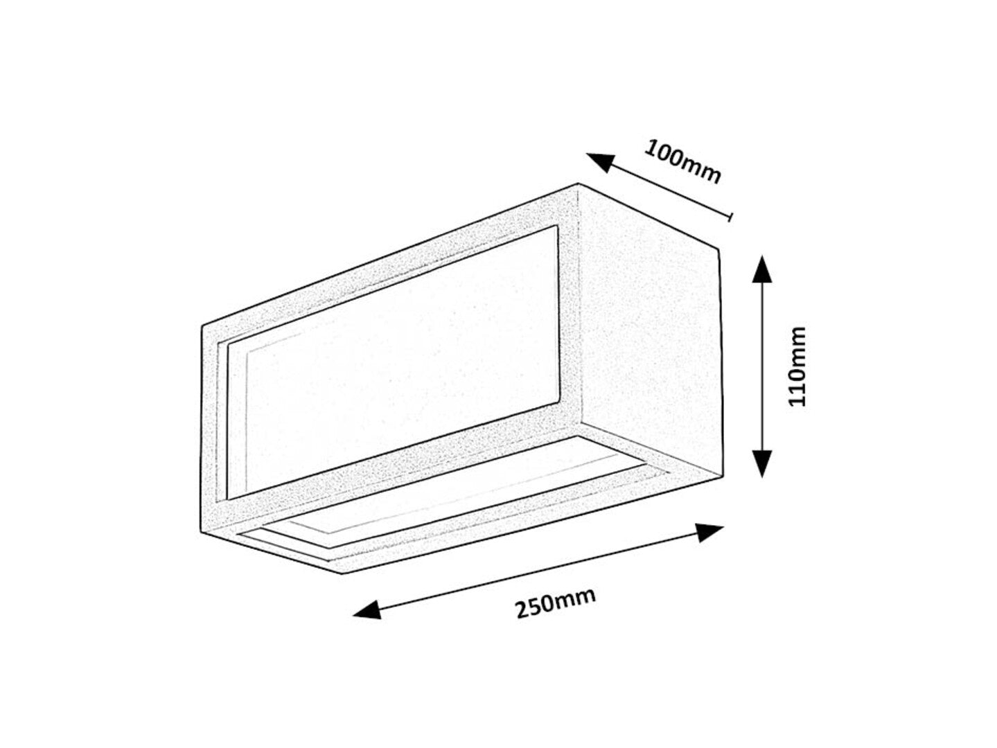 Aplica Lublin LED 10, negru