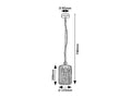 pendul Tarpa E27 1x MAX 40, negru