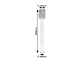 stalp exterior Tarpa E27 1x MAX 40, negru