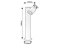 stalp exterior Enol GU10 1x MAX 35, negru