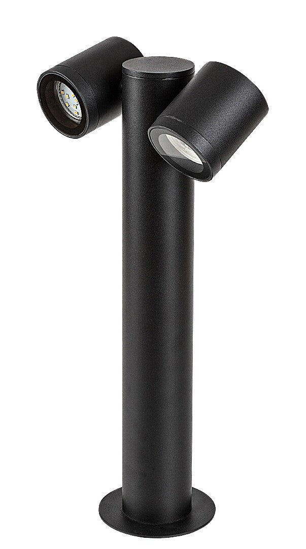 stalp exterior Enol GU10 2x MAX 35, negru