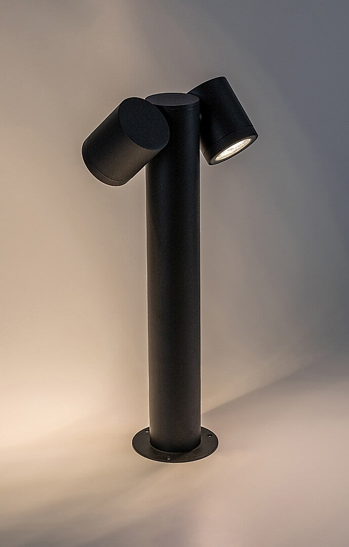 stalp exterior Enol GU10 2x MAX 35, negru