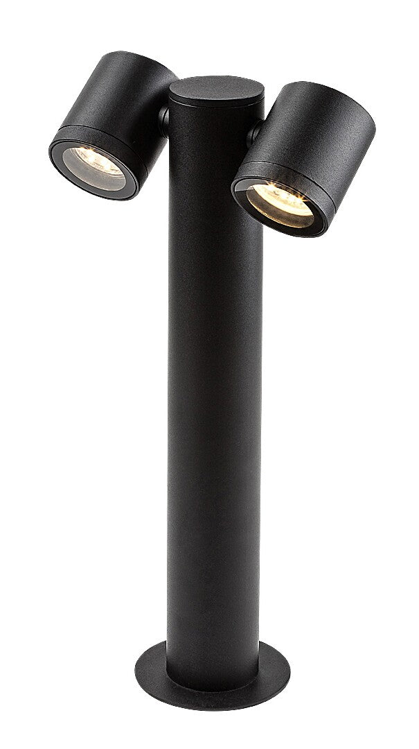 stalp exterior Enol GU10 2x MAX 35, negru