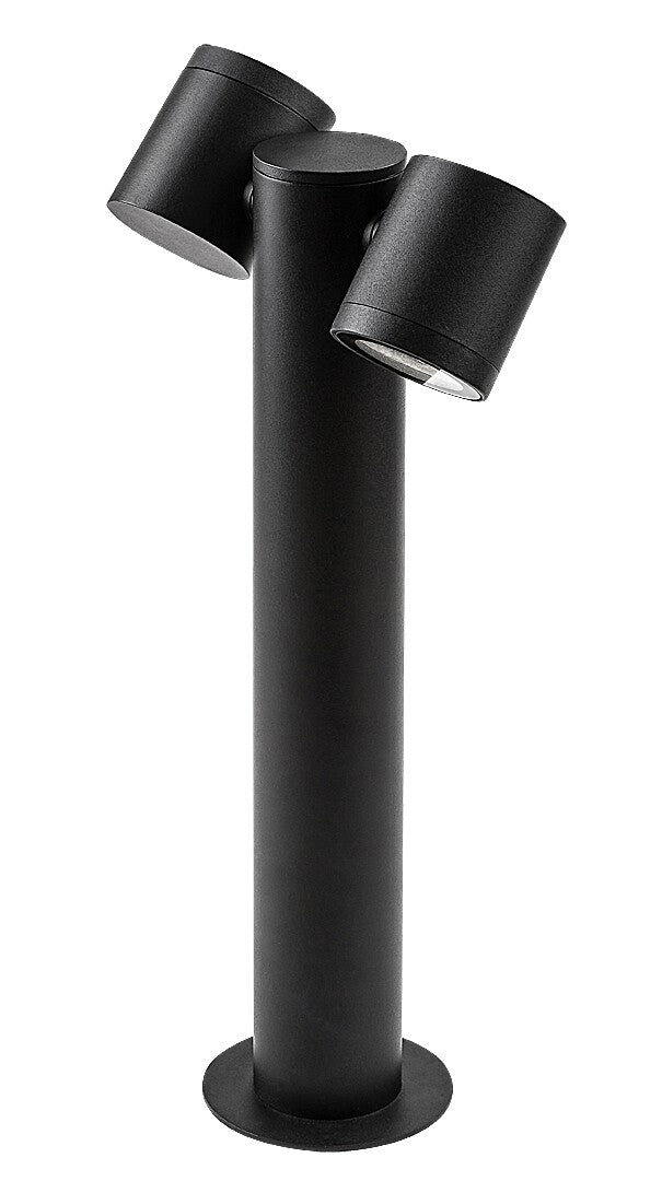stalp exterior Enol GU10 2x MAX 35, negru