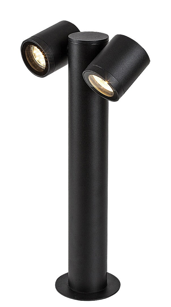 stalp exterior Enol GU10 2x MAX 35, negru