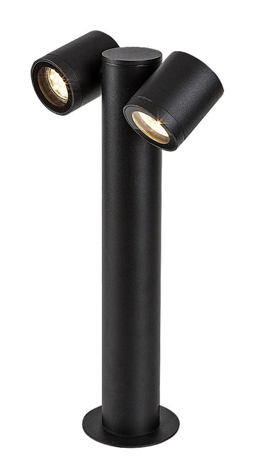 stalp exterior Enol GU10 2x MAX 35, negru