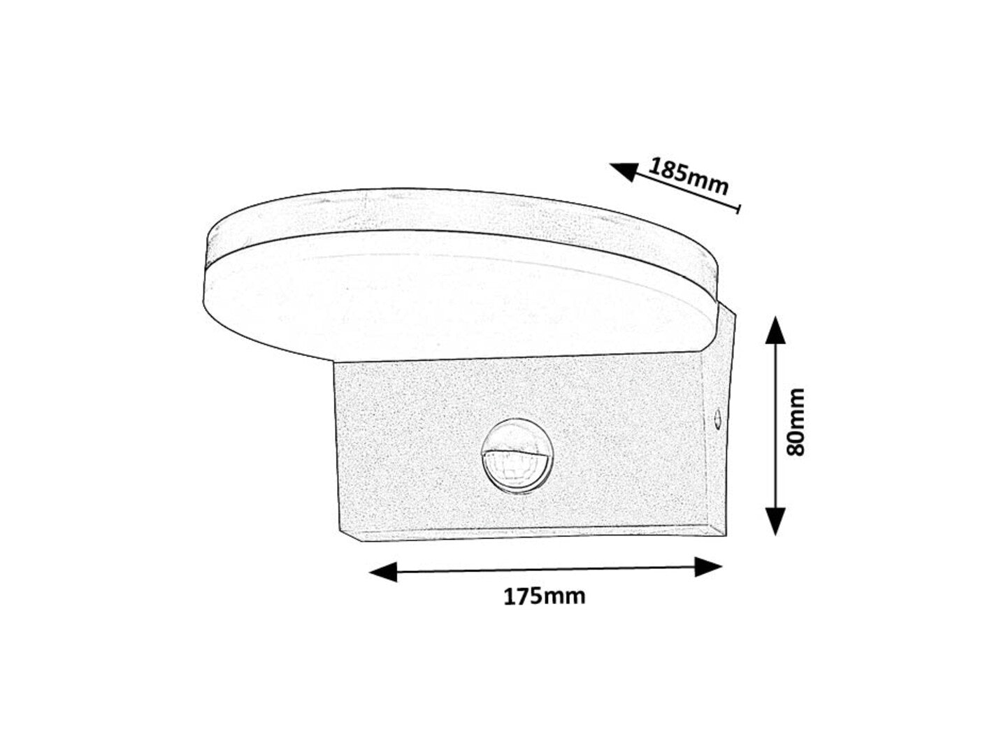 Aplica Batida LED 9, negru