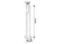 stalp exterior Darvas LED 7, negru