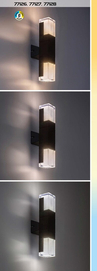 stalp exterior Darvas LED 7, negru