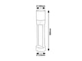 stalp exterior Leitha LED 12, negru