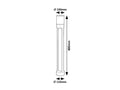 stalp exterior Leitha LED 12, negru