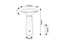 lampa exterior Polperro LED 3, alb