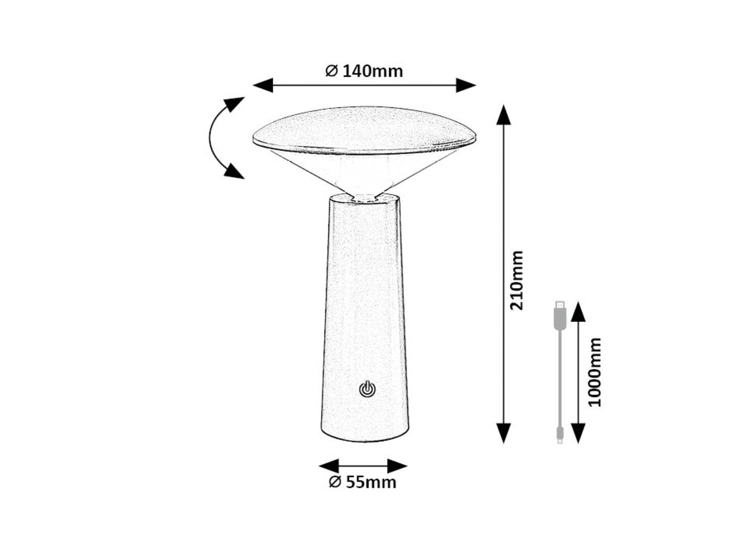 lampa exterior Polperro LED 3, alb