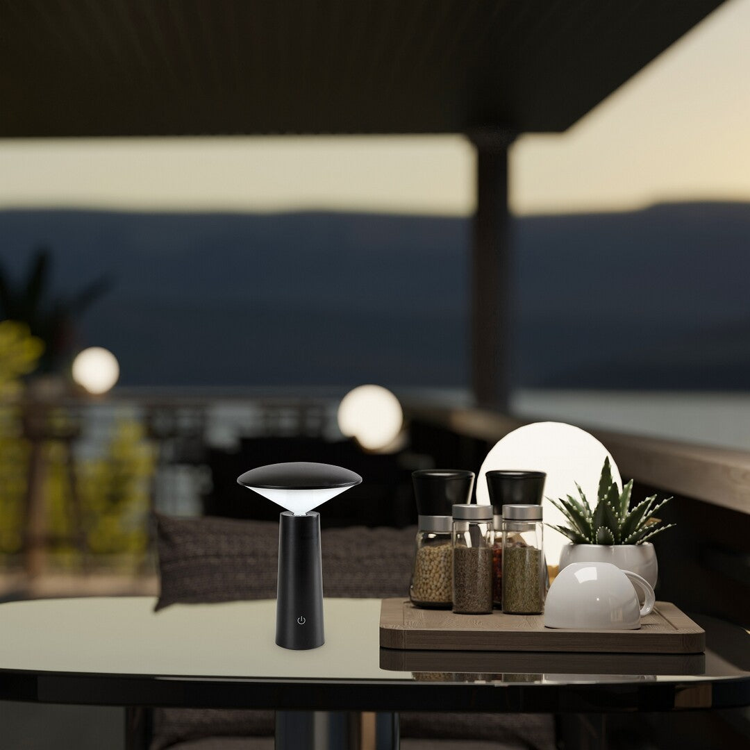 lampa exterior Polperro LED 3, negru