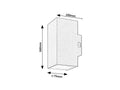 Aplica Urfa LED 18, alb