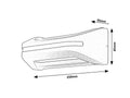 Aplica Kobarid LED 20, negru