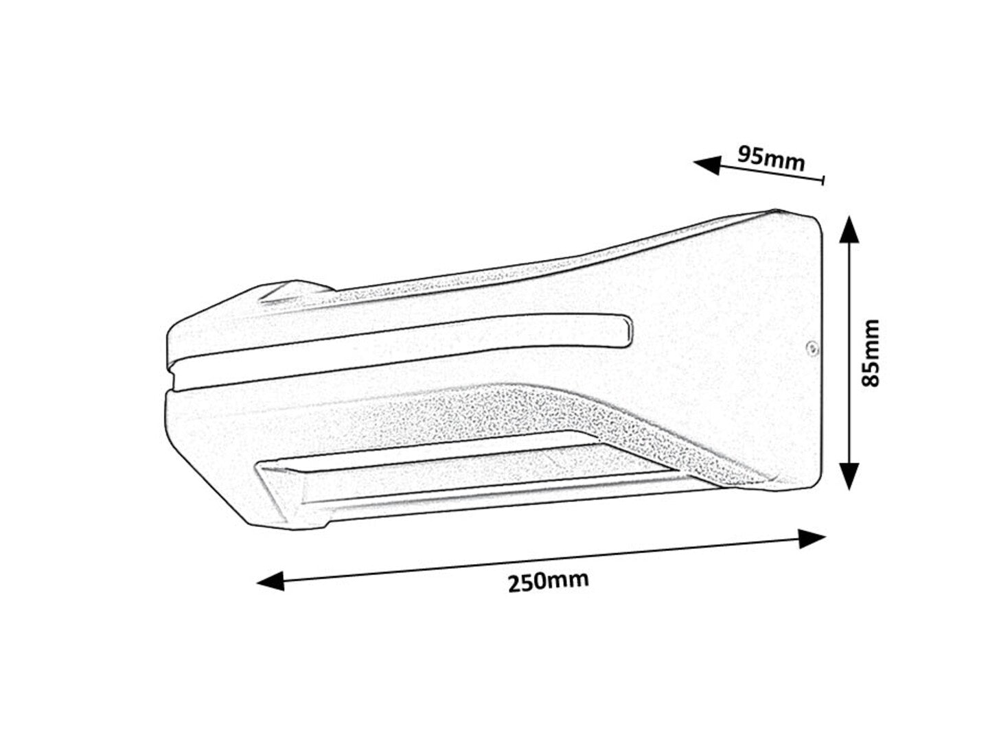 Aplica Kobarid LED 20, negru