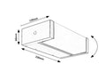Aplica Cubbington LED 18, negru