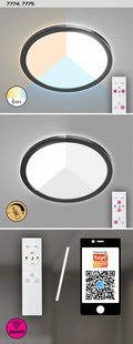 plafoniera LED Inverness LED 15, negru