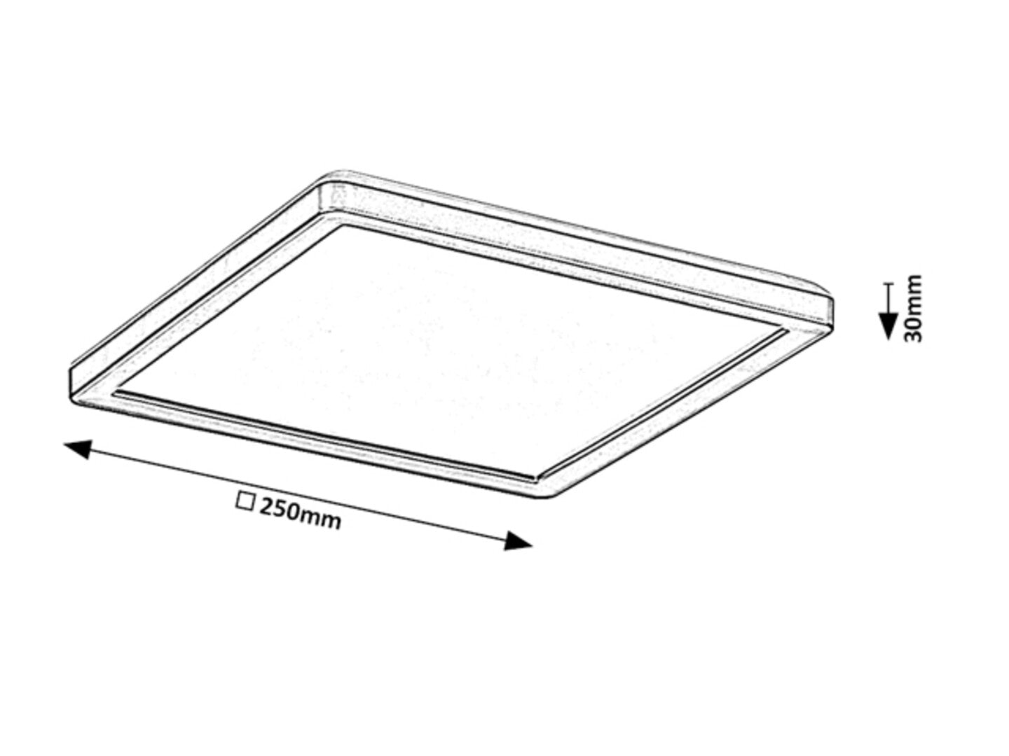 plafoniera LED Inverness LED 15, negru