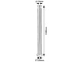 stalp exterior Lisbon LED 7, oţel inoxidabil