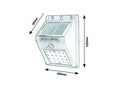 lampa solara Ostrava LED 1,3, negru