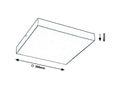 plafoniera LED Tartu LED 24, alb mat