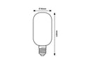 Bec E27 Transparent Filament LED T45 Rabalux 79006 4W 250lm 4000k - imagine 4