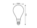 Bec LED Fil 1xE14/6W/230V, lumina neutra, Filament-LED Rabalux - imagine 3