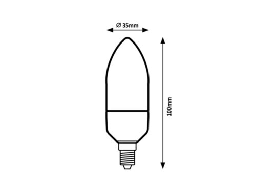 Bec LED Smd 1xE14/5W/230V, lumina neutra Rabalux