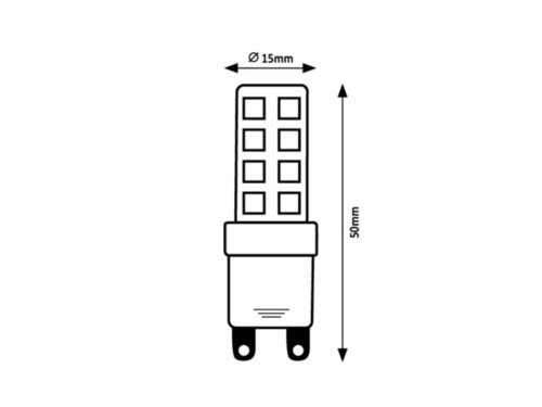 Bec LED Smd 1xG9/4W/230V, lumina neutra Rabalux