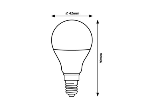 Bec LED Smd 1xE14/9W/230V, lumina neutra, SMD-LED Rabalux