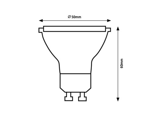 Bec LED Smd 1xGU10/7W/230V, lumina neutra Rabalux