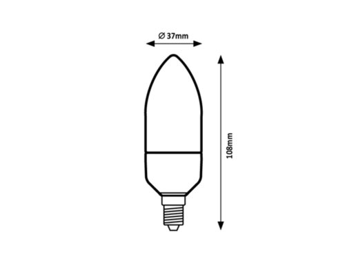 Bec LED Smd 1xE14/9W/230V, lumina neutra Rabalux
