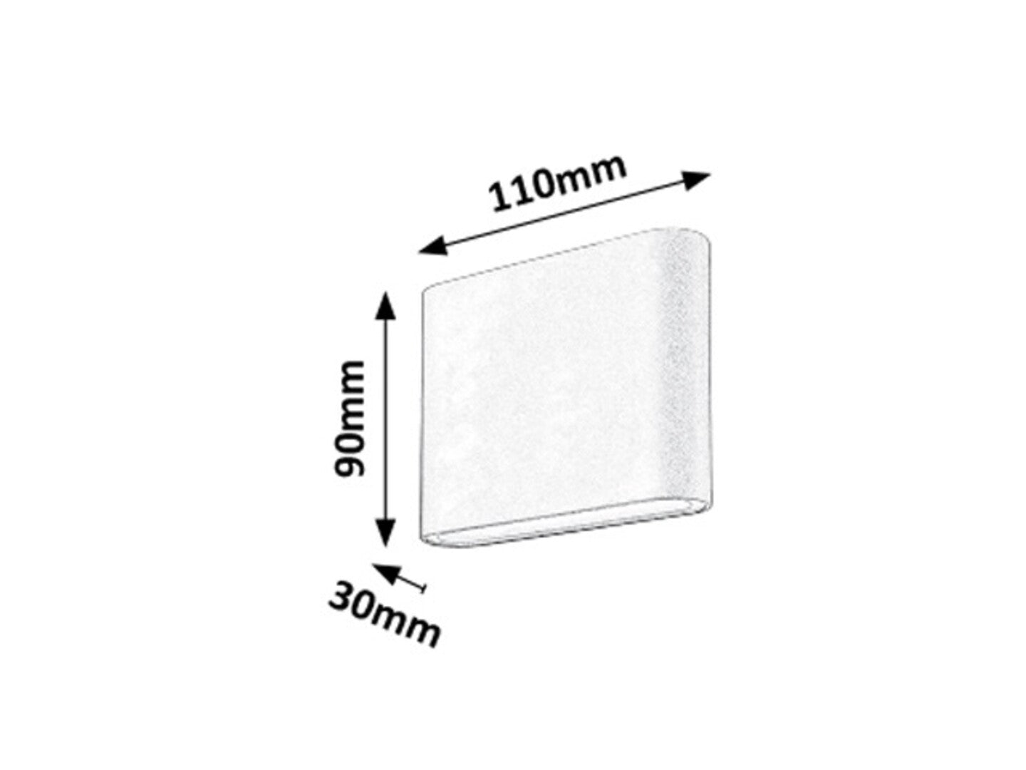 Aplica Nesna LED 2x 3, antracit