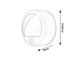 Aplica Amarillo LED 1,5, alb