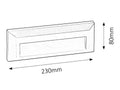 Aplica Pueblo LED 1,6, gri