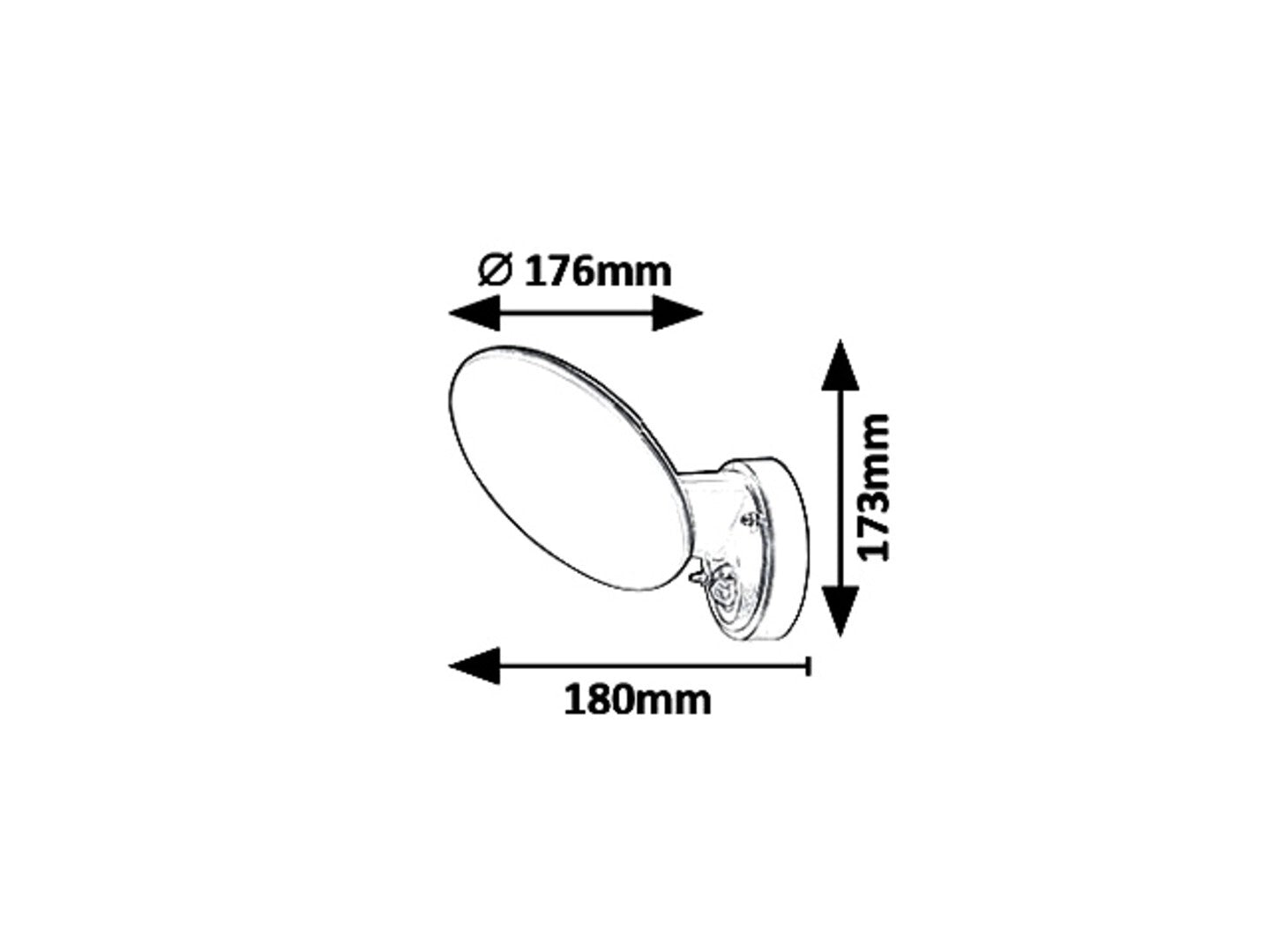 Aplica Varna LED 12, negru