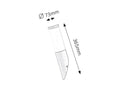 Aplica Black torch E27 1x MAX 25, negru mat