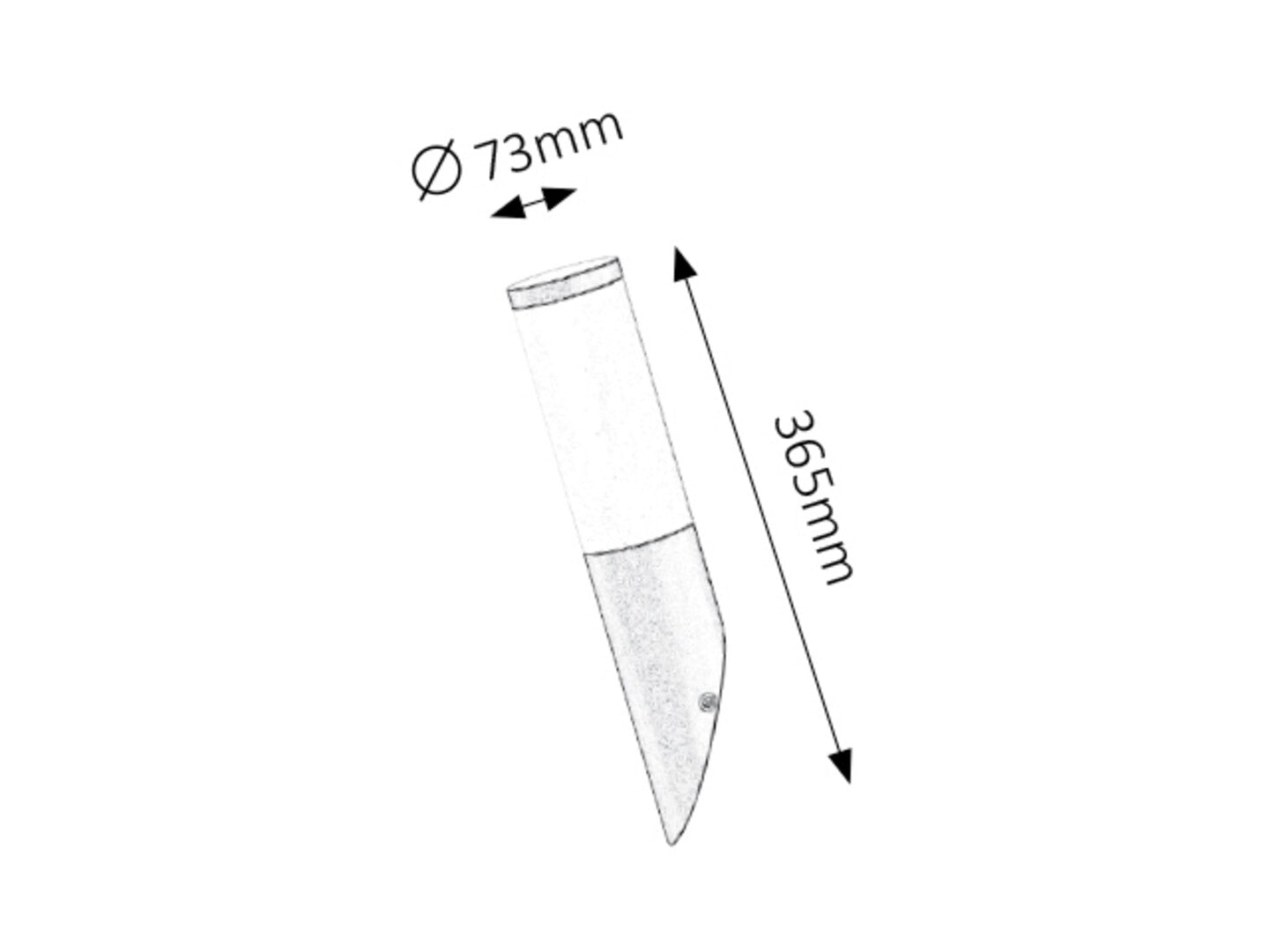 Aplica Black torch E27 1x MAX 25, negru mat