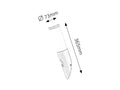 Aplica Black torch E27 1x MAX 25, negru mat